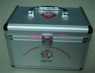 Kotak P3K Aluminium Mudah Dibawa / Kotak Dokter Aluminium Ukuran L240 X W135 X H150mm