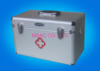 Home Health Care Aluminium First Aid Box MS-FSA-15 Untuk Rumah / Luar Ruangan