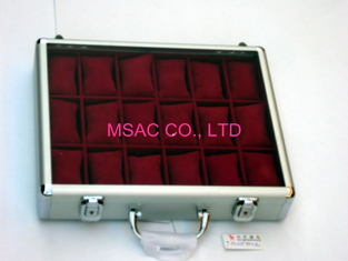 MS-WT-08 Aluminium Watch Case / Acrylic Watch Case Warna Transparan Untuk Tampilan