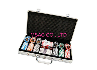 300 Pcs Aluminium Chip Case / Counter Carrying Case Ukuran L389 X W200 X H69mm