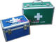 Kotak P3K Aluminium Biru / Kotak Tackle Medis Untuk Melindungi Instrumen Dokter