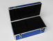 Kotak pertolongan pertama aluminium biru kotak dokter portabel untuk membawa alat obat dan obat